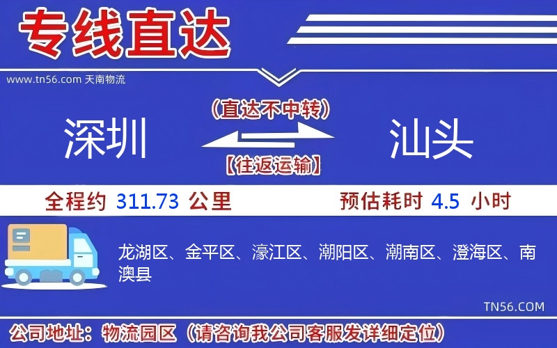 深圳到汕头物流公司 深圳到汕头物流公司
