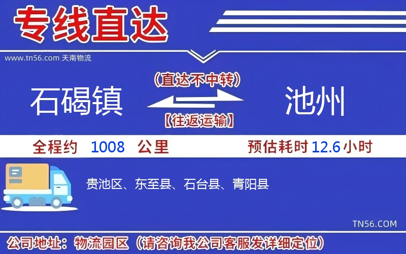 石碣镇到池州物流公司