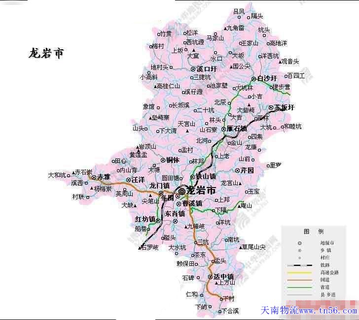东莞到龙岩市舆图 hlrjk.cn